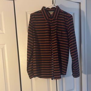 Striped Button-Up Shirt